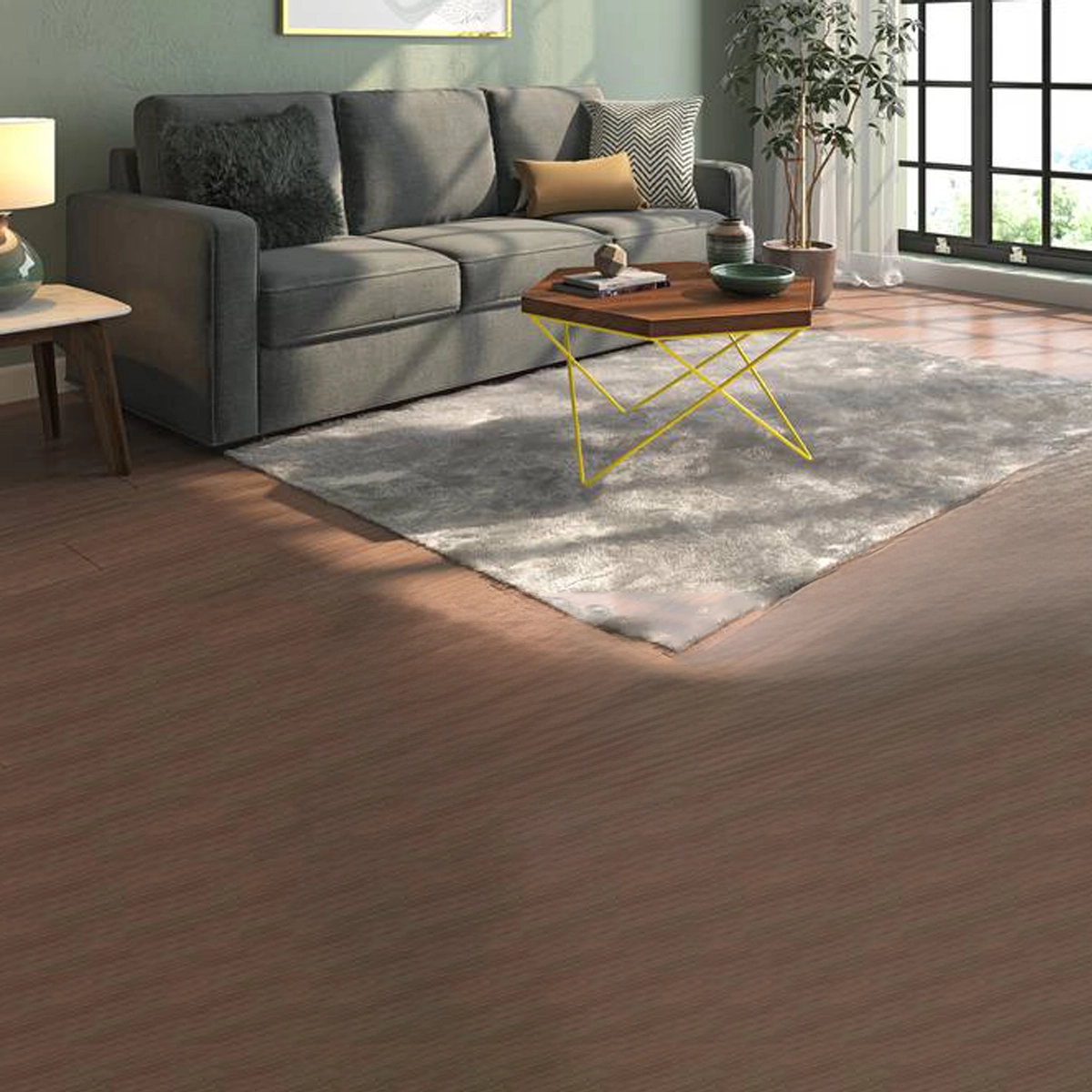 Hexagon Golden Coffee Table