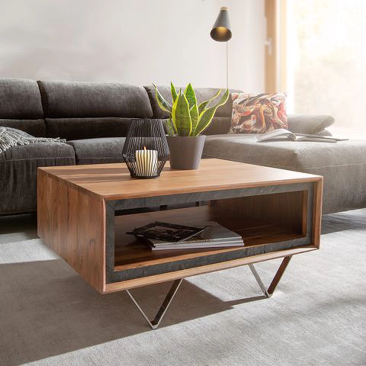 Open Shelf Coffee Table